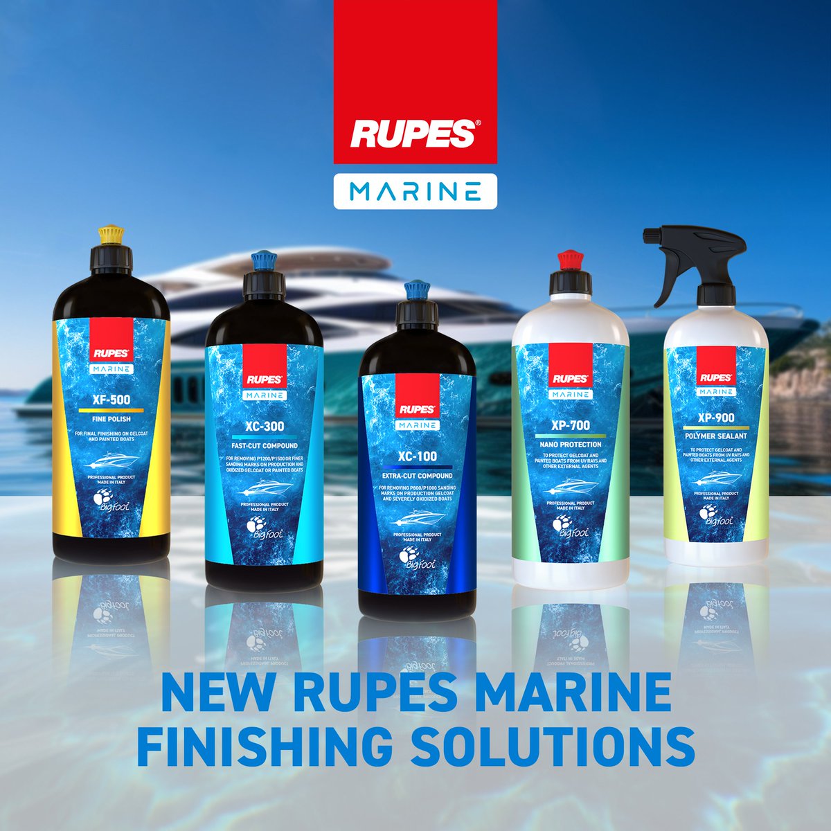 Introducing RUPES Marine, our all-new marine line making its debut at the Miami International Boat Show this week! This new product line includes polishing and protection solutions, designed specifically for the marine industry: rupes-marine.com

#rupes #rupesmarine