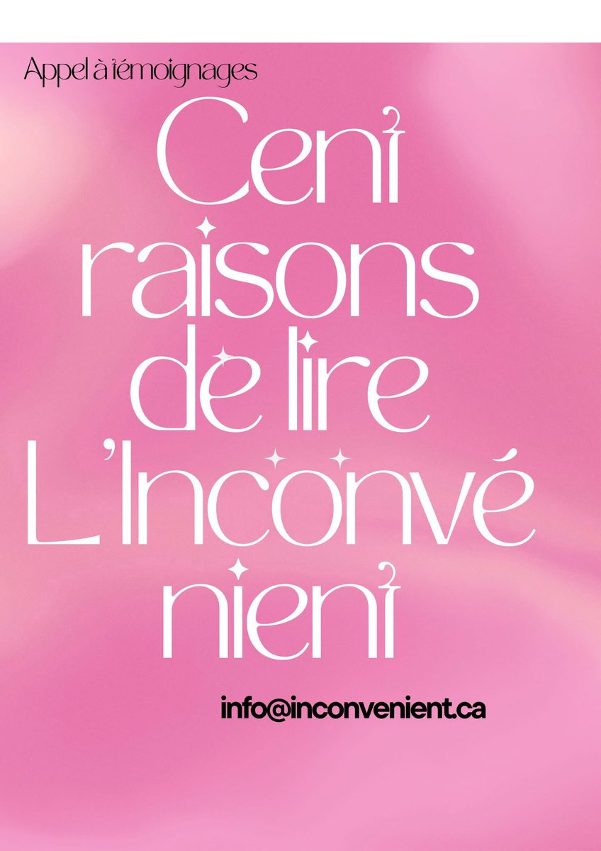 L'inconvénient tweet media