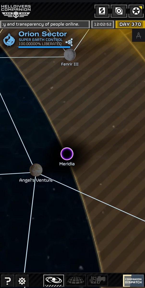 DamysusGaming's tweet image. ?!?!? Meridia is effn close to Angels Venture!.. what do you think is going to happen?!? #Helldivers2 #Helldivers2Community