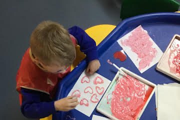 Nursery have loved our Valentine crafts this week. Today we have been talking about who we love and why ￼❤️♥️💜💗
