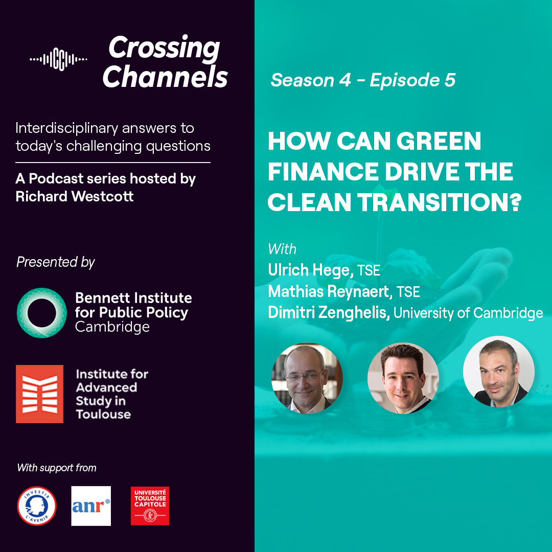 IAST (@iastoulouse) on Twitter photo 🎙️ "How can green finance drive the shift from fossil fuels to cleaner energy sources in order to combat climate change?"
With guests from <a href="/TSEinfo/">TSE</a> Ulrich Hege & Mathias Reynaert and <a href="/DimitriZ/">Dimitri Zenghelis</a> from <a href="/BennettInst/">Bennett Institute for Public Policy</a>
🎧 pod.fo/e/2abdb7 🎙️ "How can green finance drive the shift from fossil fuels to cleaner energy sources in order to combat climate change?"
With guests from <a href="/TSEinfo/">TSE</a> Ulrich Hege & Mathias Reynaert and <a href="/DimitriZ/">Dimitri Zenghelis</a> from <a href="/BennettInst/">Bennett Institute for Public Policy</a>
🎧 pod.fo/e/2abdb7