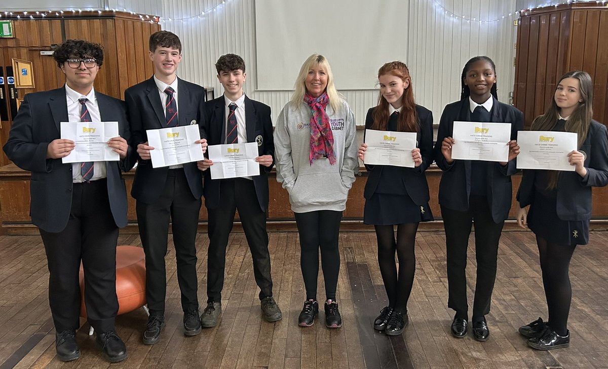 StGabrielsPD's tweet image. Congratulations to our Year10 Anti Hate Crime Ambassadors who completed their training with @YouthBury. We look forward to seeing your work with our school community!