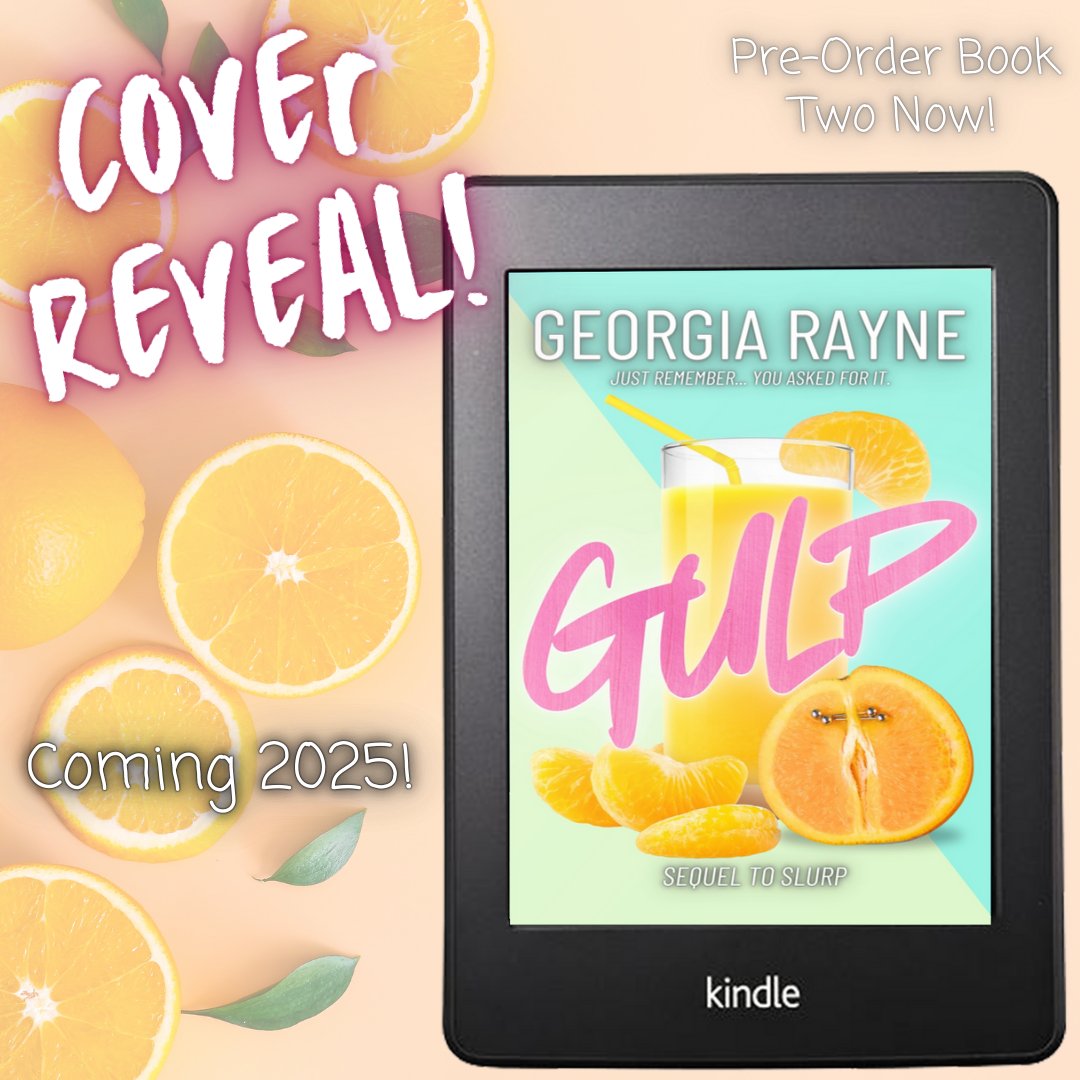 GLoreweaver's tweet image. 🍊 𝒢𝓊𝓁𝓅 🍊

What's worse than having a serious lady-boner for your professor?

Wait… we’ve done this already... so make sure to read Slurp, the prequel. 

Pre-Order Gulp now!
books2read.com/Gulp

#georgiarayne #grloreweaver #asmr #contemporaryromance