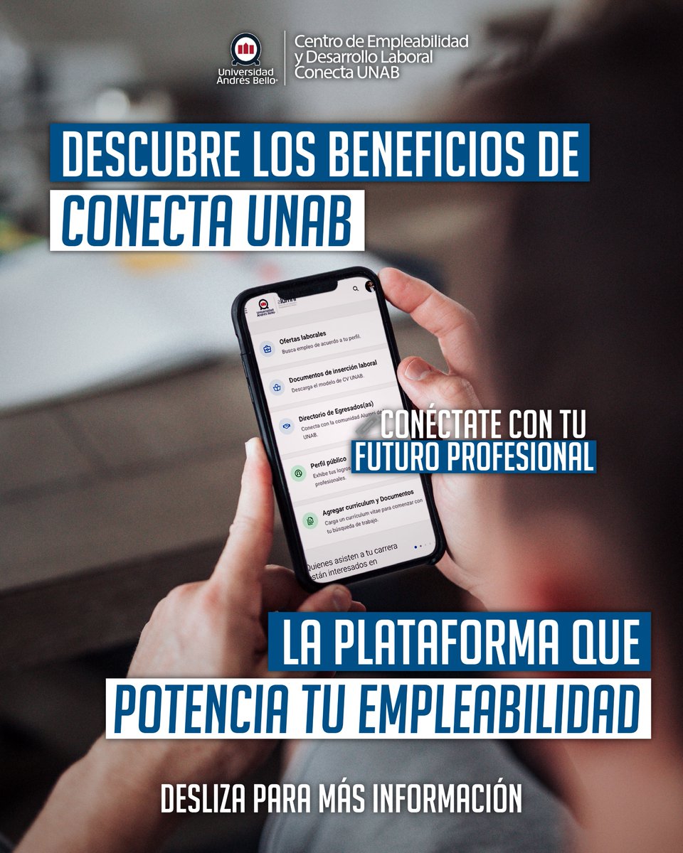 alumniunab's tweet image. 🔗 Impulsa tu carrera con Conecta UNAB

#ConectaUNAB #NetworkingProfesional #DesarrolloLaboral #EgresadosUNAB