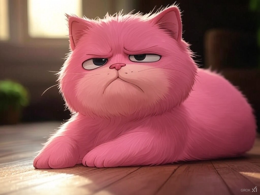 KittlerAndCo's tweet photo. Grumpy (@GrumpyPinkCat)
The sunbeam moved. I didn’t. Now I’m cold. Life is pain😾 #GrumpyCat #CatLife #FelineFeelings #SunbeamStruggles #CatHumor #ColdCat #PinkCat #CatLovers #PetPeeves #Mood https://t.co/6xmmZcPmqv