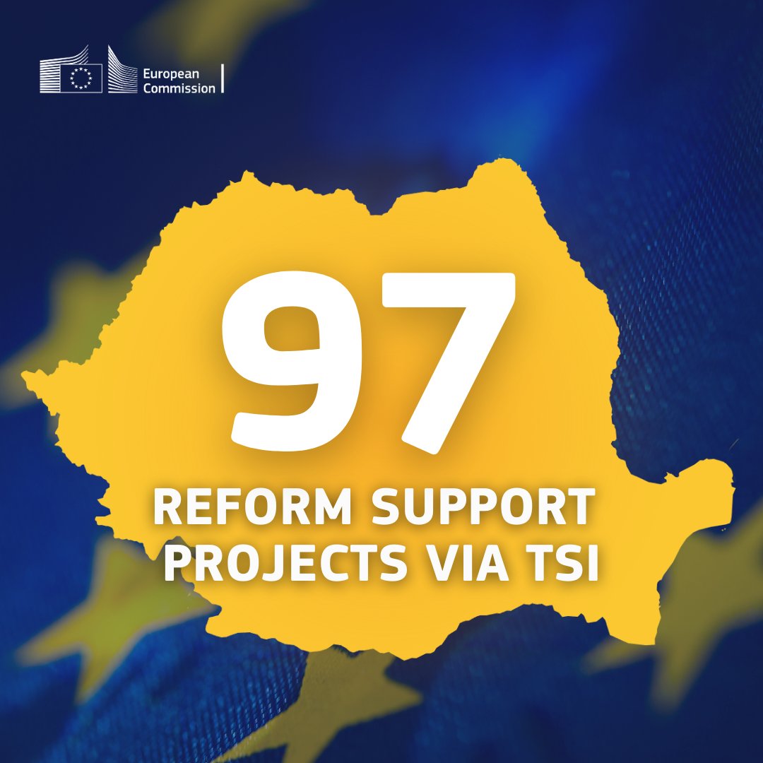 🇷🇴  97 projects funded by TSI are paving the way for resilience and competitiveness.

✅ Education reforms 📚  
✅ Fighting money laundering 💰  
✅ Supporting RRP coordination &amp; implementation 🏛️  
✅ Boosting digital skills for civil servants

#TSI
europa.eu/!yQhw4h