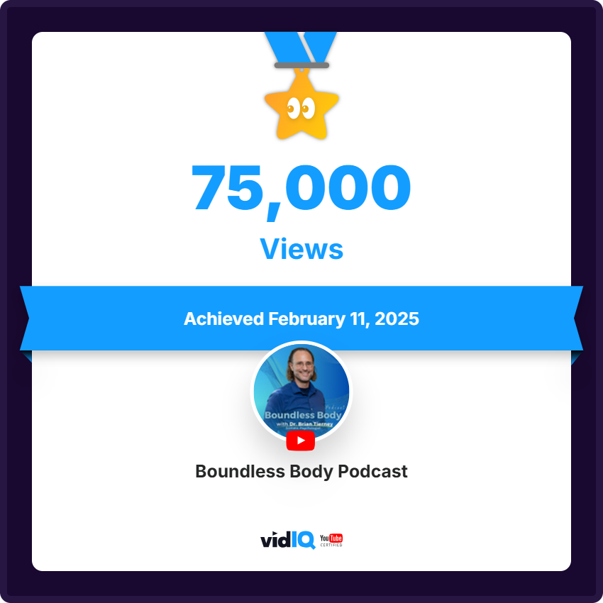 Boundless_Body's tweet photo. My YouTube channel achieved 75,000 views on February 11, 2025! 
Wow thank you to all who support the channel, and the content, it's truly an honor 🙏🏼 https://t.co/ajSdWf2jbn