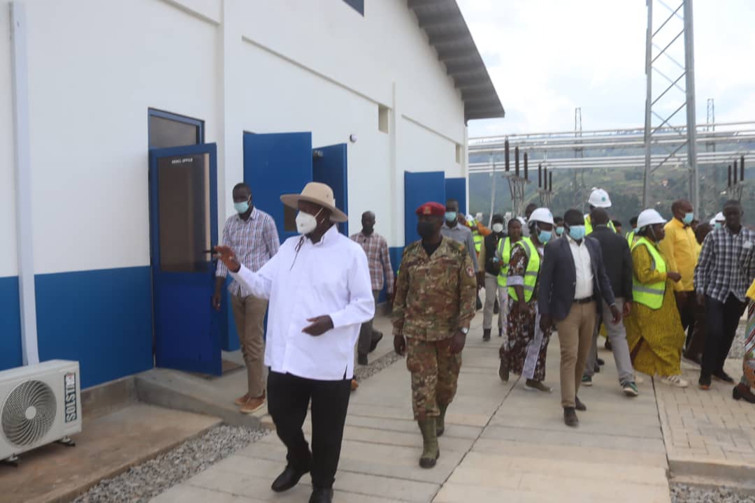 HonestKaberuka's tweet photo. The Kabale District Woman member of parliament Hon Atwakiire Catheline and other leaders earlier today accompanied President Yoweri Museveni at he commissioning of 123 KV Powerline in Hamurwa sub county, Rubanda district. https://t.co/u8phs95GYm