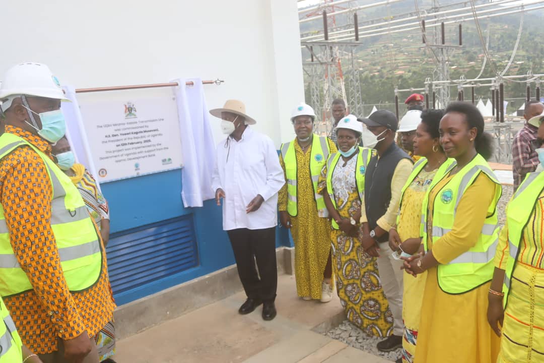HonestKaberuka's tweet photo. The Kabale District Woman member of parliament Hon Atwakiire Catheline and other leaders earlier today accompanied President Yoweri Museveni at he commissioning of 123 KV Powerline in Hamurwa sub county, Rubanda district. https://t.co/u8phs95GYm
