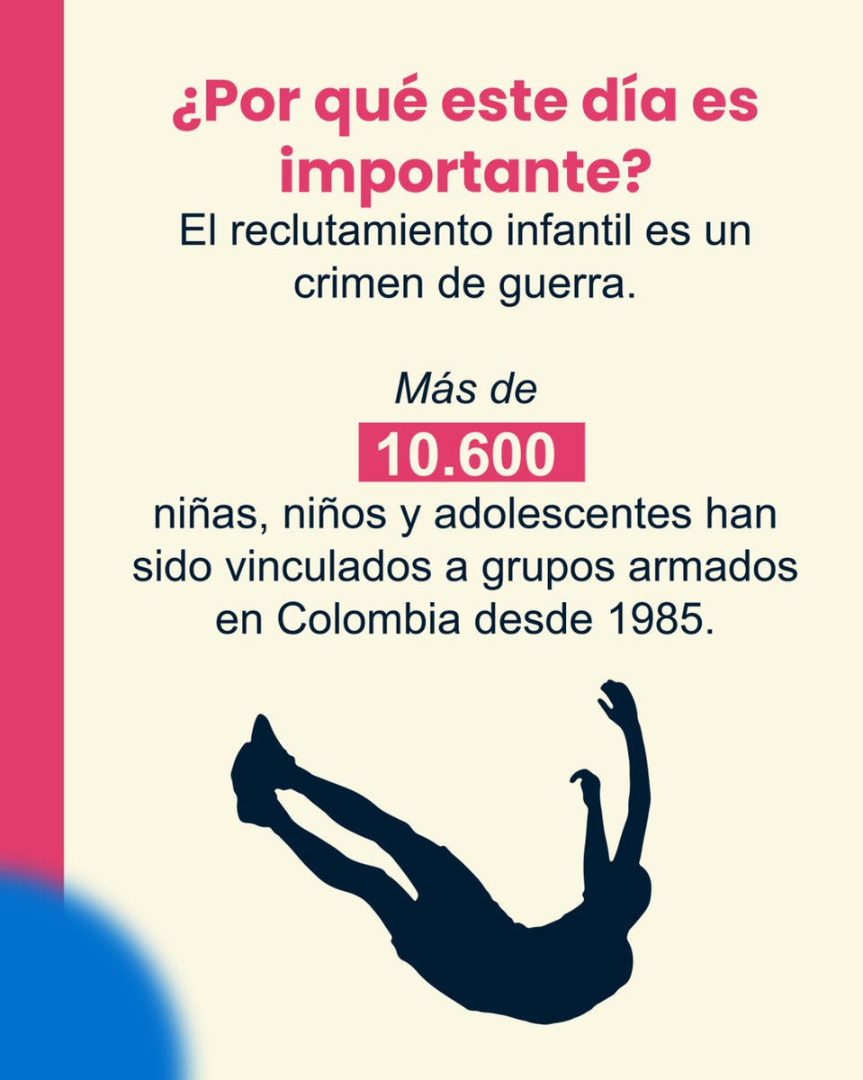 HumanitarianCol's tweet image. Hoy, en el #DíaDeLasManosRojas, nos unimos al llamado global para decir ¡Nunca más niñas y niños en la guerra! 🚨

Comparte este mensaje y usa el hashtag #DíaDeLasManosRojas para amplificarlo. 📢

#ManosRojas #NoMásMenoresEnLaGuerra #InfanciaSeguraYA #NoAlReclutamiento
