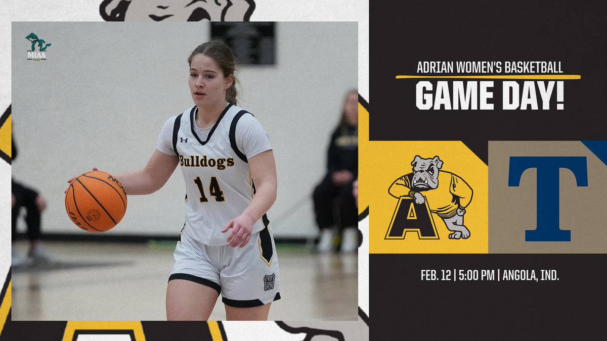 Adrian College Athletics (@adrianbulldogs) on Twitter photo π¨ GAME DAY! π¨
π <a href="/acwb_basketball/">ACWBasketball</a> @ Trine
β° 5:00 PM
π Angola, Ind.
πΊ tinyurl.com/ejf2asn4
π tinyurl.com/4ddrdrjm
#d3hoops #GDTBAB π¨ GAME DAY! π¨
π <a href="/acwb_basketball/">ACWBasketball</a> @ Trine
β° 5:00 PM
π Angola, Ind.
πΊ tinyurl.com/ejf2asn4
π tinyurl.com/4ddrdrjm
#d3hoops #GDTBAB