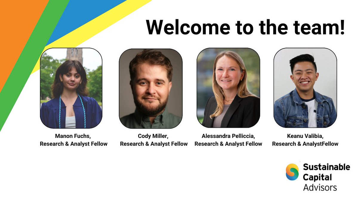 It’s a pleasure to introduce our newest SCA Fellows: Manon Fuchs, Cody Miller, Alessandra Pelliccia, and Keanu Valibia! Participants in SCA’ s Fellowship Program provide meaningful support to our team through business development, research, and communications activities.