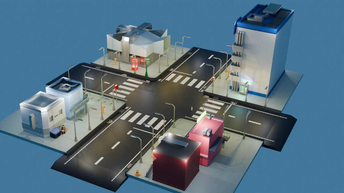 flukylee's tweet photo. Here’s a glimpse of my latest city scene. 🚀
Still refining details, but loving the progress so far!
Part 3
P.S. Big shoutout to YouTube tutorials—lifesavers in 3D!
#Blender #3DDesign #DigitalArt #Isometric #CreativeProcess #Cityscape #GameArt #LowPoly #WIP #ProjectDiaries https://t.co/HHKV5NTPh1