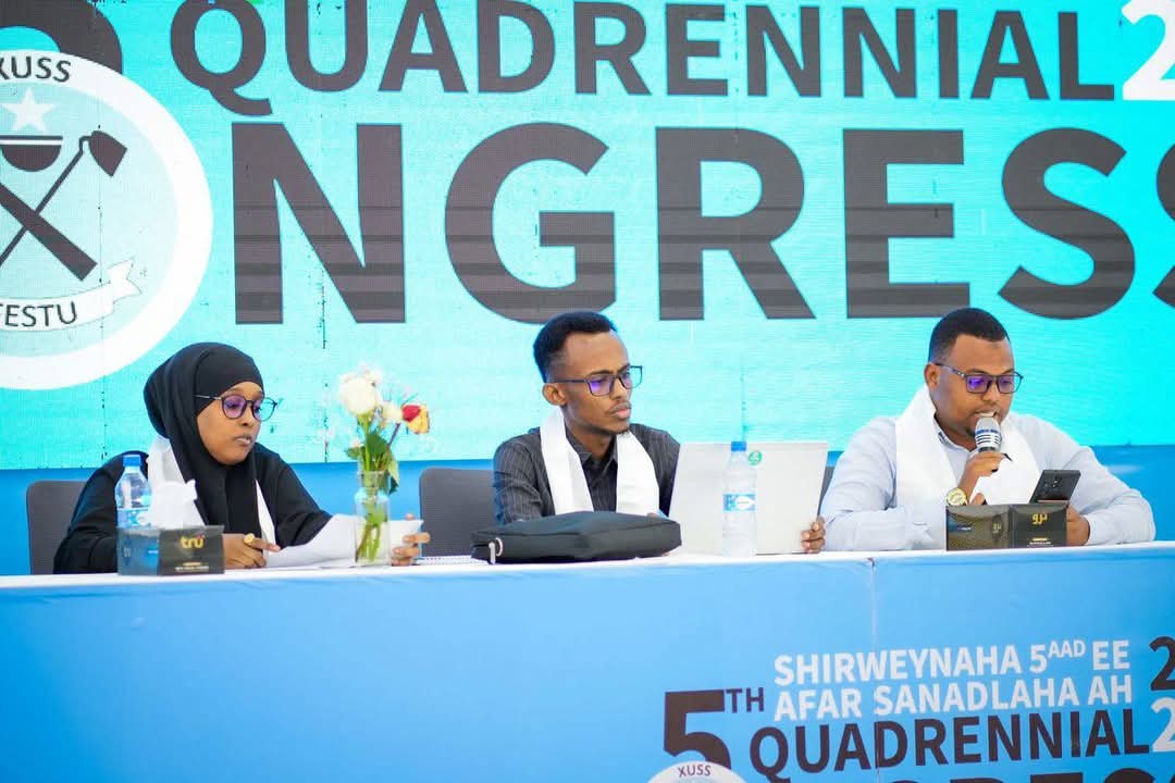 SiHubSomalia's tweet photo. @SiHubSomalia  Operations Director, @S_Faroole , attended the @festusomalia General Assembly in Muqdisho, advocating for labour rights and inclusive opportunities for all. A fair and equitable workforce is key to Somalia’s progress.

 #LabourRights #Inclusion #SiHub
#Somalia https://t.co/hcApO1ESaW
