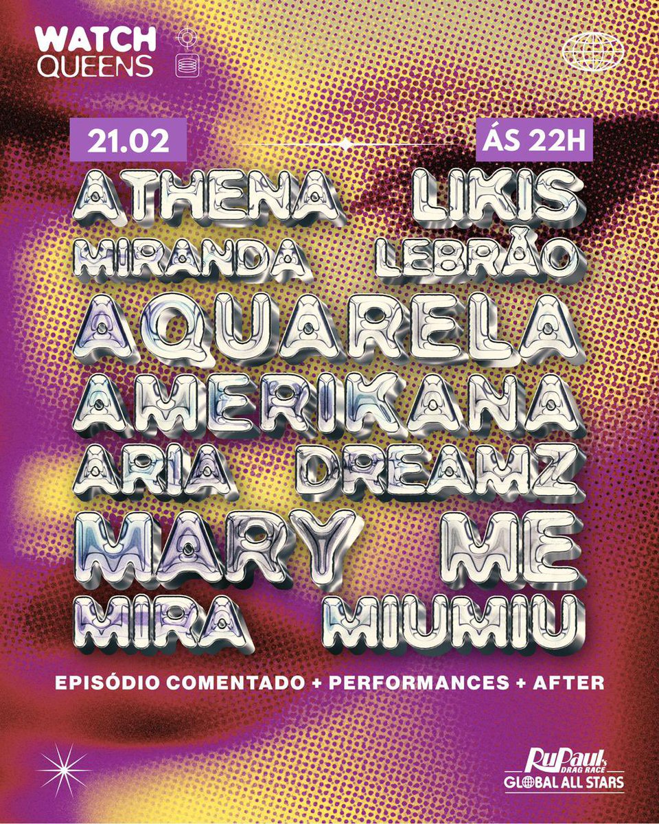 Dia 21 a gente se encontra aqui! E eu estarei nem tão simpática recebendo vocês na porta! 
Season 2 vindo aí e BH já começou os aquecimentos! Venha assistir ao episódio da season 17! 
Acompanhe a @watchqueensbh no instagram e garanta seu ingresso no link:

sympla.com.br/watch-queens-b…