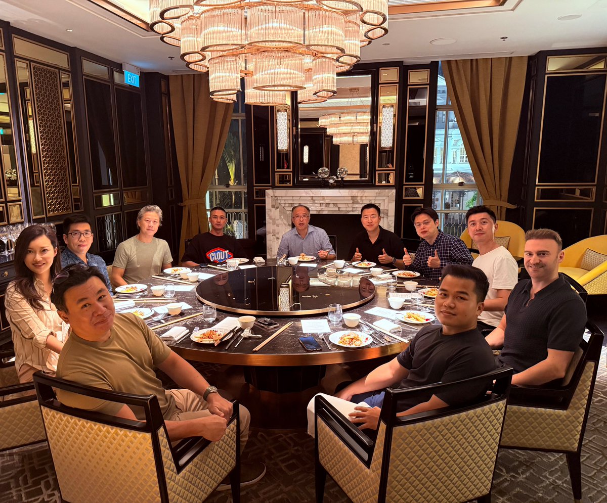 Old friends from the early days of crypto in Singapore, catching up after  years of building/investing in the blockchain space.