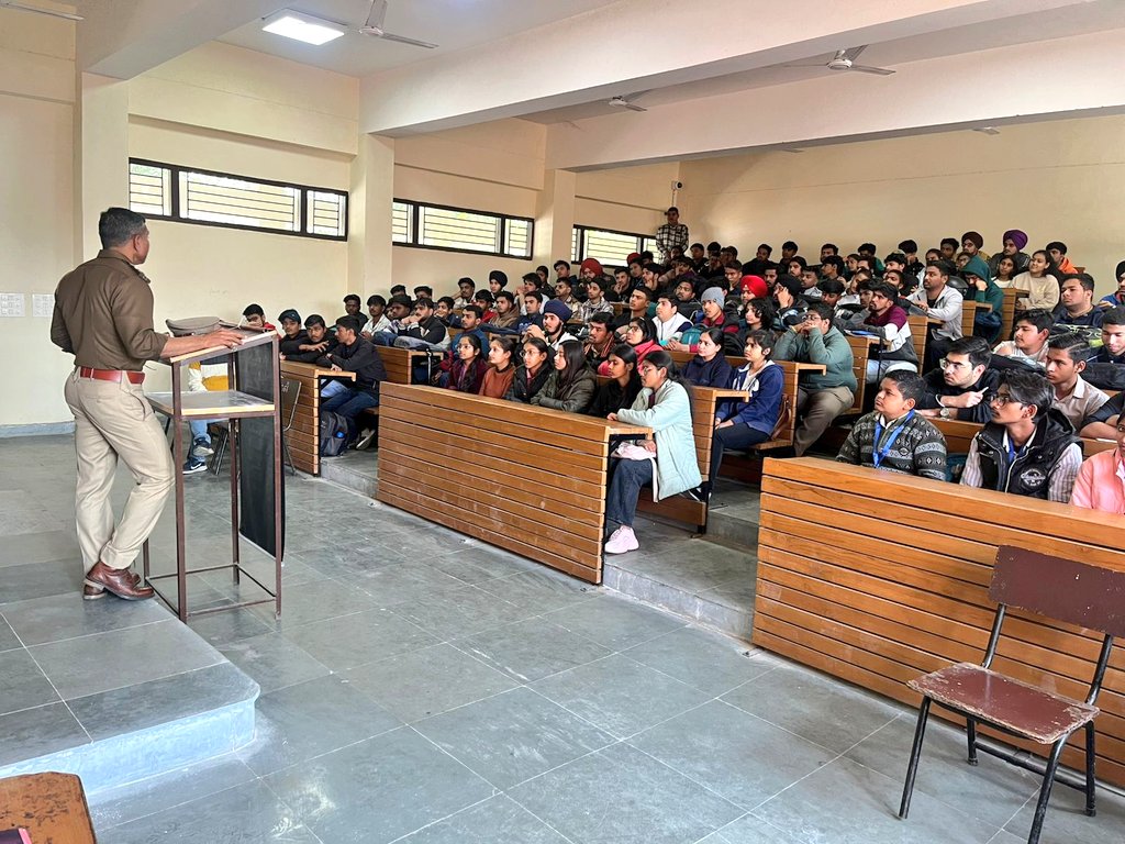 Samavesh (@samavesh_chdpol) on Twitter photo Building a Drug-Free Future!
<a href="/ChdPol/">Chandigarh Police #Citizen First</a> teams from PS-26 & ANTF organized a Drug Awareness Programme at Chandigarh College of Engineering & Technology (CCET) Sector-26, educating students on the harmful effects of drugs and how to fight addiction.
#StandAgainstDrugs
#WeCareForYou Building a Drug-Free Future!
<a href="/ChdPol/">Chandigarh Police #Citizen First</a> teams from PS-26 & ANTF organized a Drug Awareness Programme at Chandigarh College of Engineering & Technology (CCET) Sector-26, educating students on the harmful effects of drugs and how to fight addiction.
#StandAgainstDrugs
#WeCareForYou