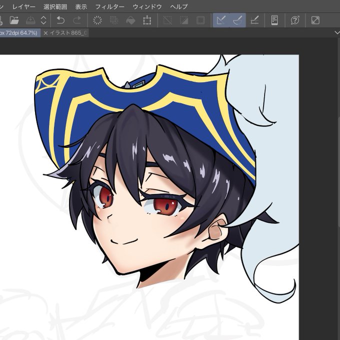 公式に寄せつつ可愛いお顔を模索ちう
ぽいんじゃぁなかろうか 