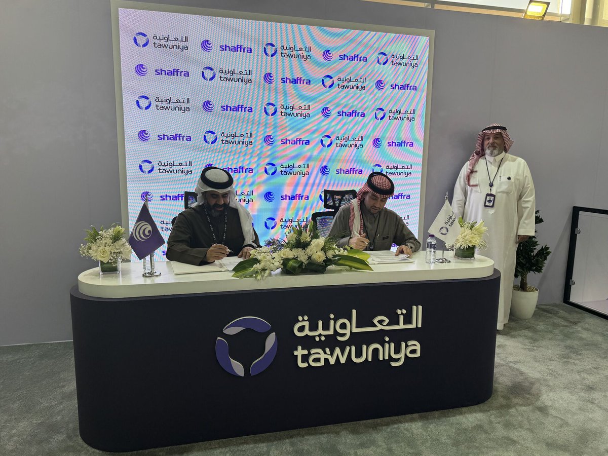 shaffraai's tweet photo. We’re thrilled to sign an MOU with @Tawuniya , the largest insurance company in MENA! 

Together, we’ll transform the insurance industry with AI-driven automation, boosting operations, customer service, and efficiency. 

Stay tuned for the impact of this partnership!  
#LEAP2025 https://t.co/OHvjYn5nZP