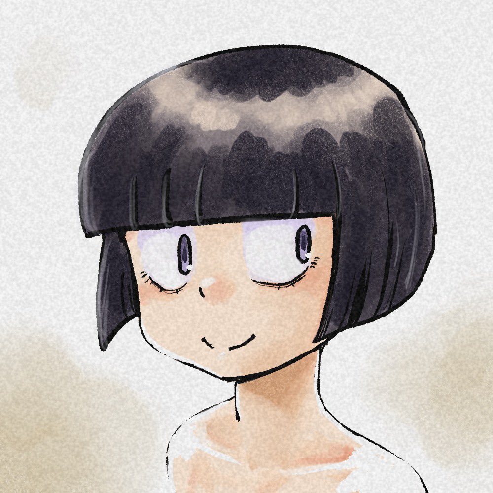 「水彩風紙質がちゃんと出るようにブラシ設定をいじってみたあと、くりっぴんぐもちゃん」|rainmakerのイラスト