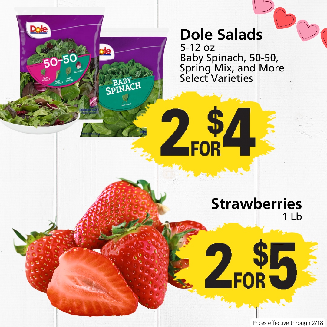 RussMarket's tweet image. 💘🍓 Celebrate Valentine’s Day with delicious deals on everything you need like fresh produce, decadent treats, and more! Shop this week’s ad and spread the love (and savings)! 

👀 russmarket.com/weekly-ad

#ValentinesDay #SweetDeals #SweetSavings #ValentinesDayDeals #LocalGro...