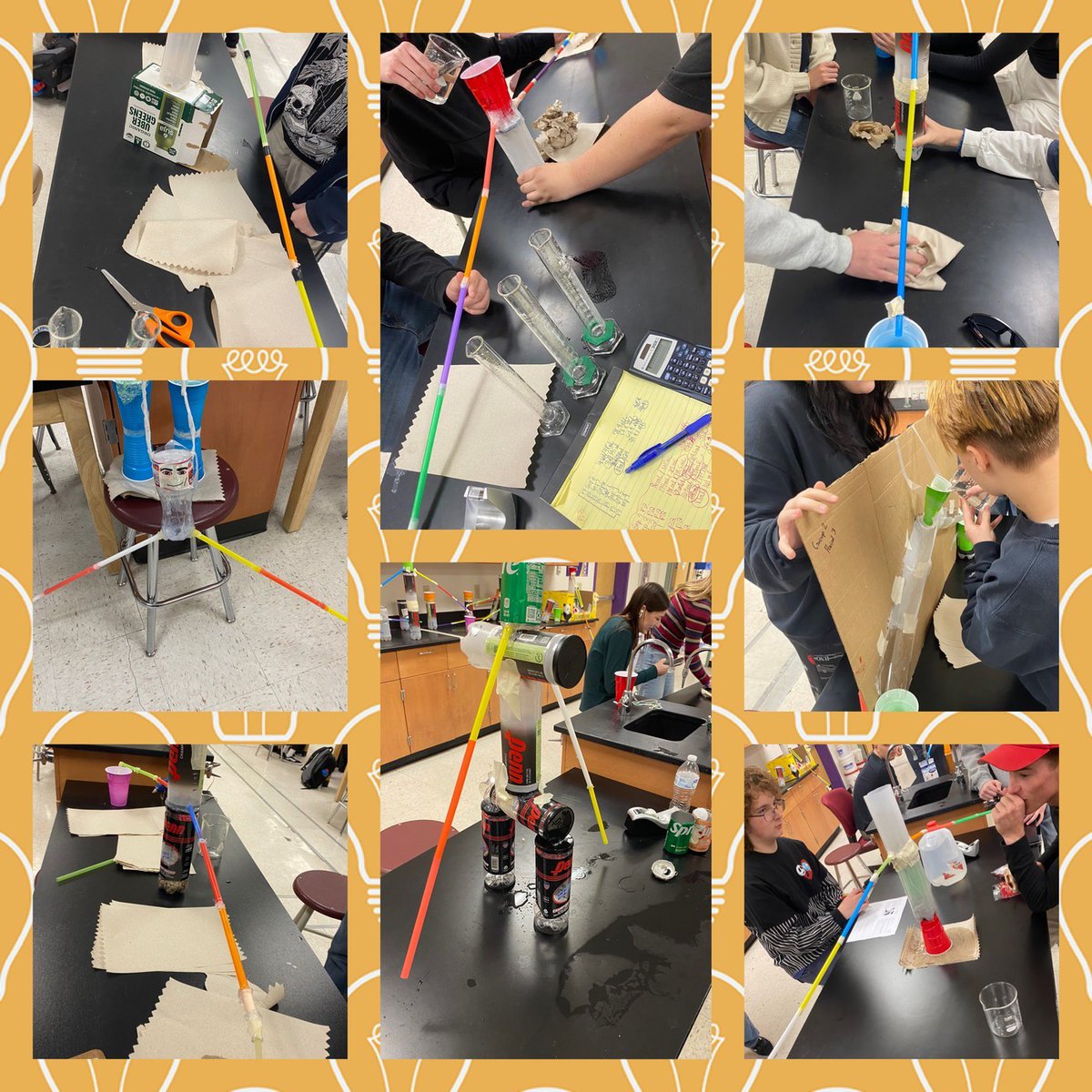 Mrs. Brooks Varholdt held a STEM competition to build the most efficient irrigation watering system (in our Agriculture unit) amongst the Environmental Science class students. These were the winners and winning designs!