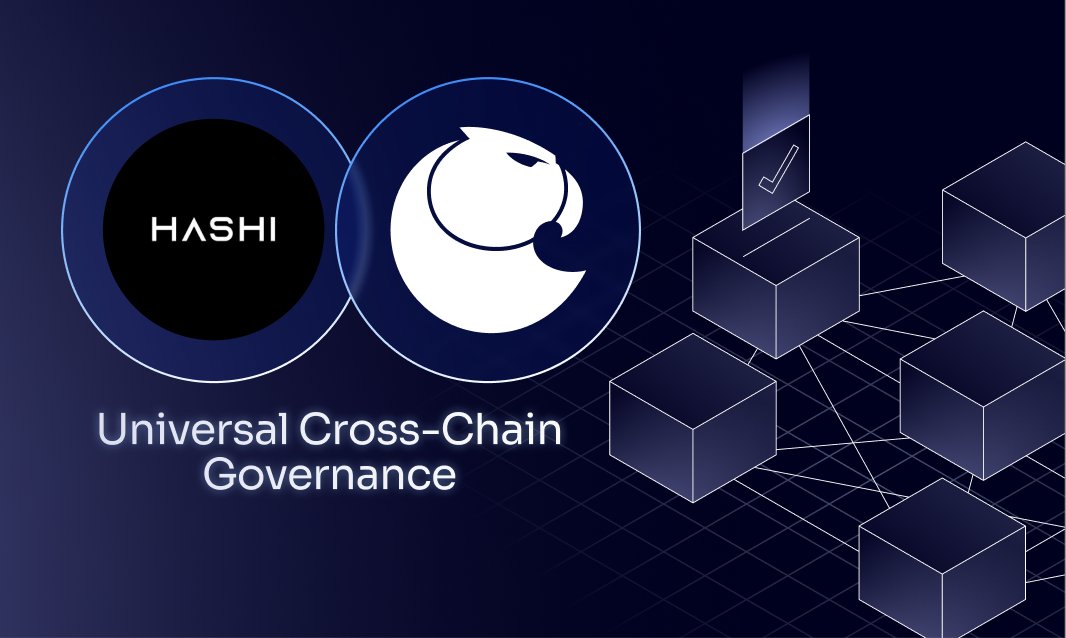 AragonProject's tweet photo. Introducing Universal Cross-Chain Governance, built in partnership with @hashialliance!

The Hashi plugin authenticates votes across multiple bridges –boosting security, speed, and enabling compatibility beyond EVM chains. https://t.co/dTV0Ysht0h