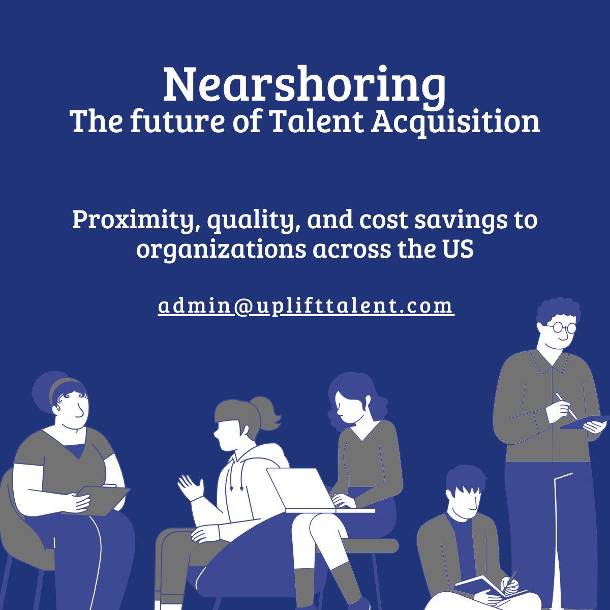 Discover how UPLIFT Talent can support your business with top-notch talent acquisition, personnel admin, and nearshoring solutions. Reach out today to schedule a consultation!

📧 admin@uplifttalent.com
🌐 uplifttalent.com
#UPLIFTTalent #Nearshoring #TalentAcquisition