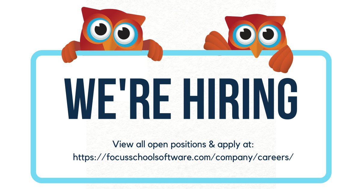 We're Growing! Join our team and help us shape the future of school software. We’re expanding across multiple departments and looking for talented professionals to grow with us!

Apply today  > focusschoolsoftware.com/company/career…