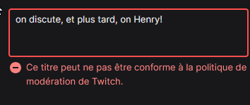 Twitch a censuré mon jeu de mot parfait, je suis outré. (henry parce que kingdom come deliverance II)