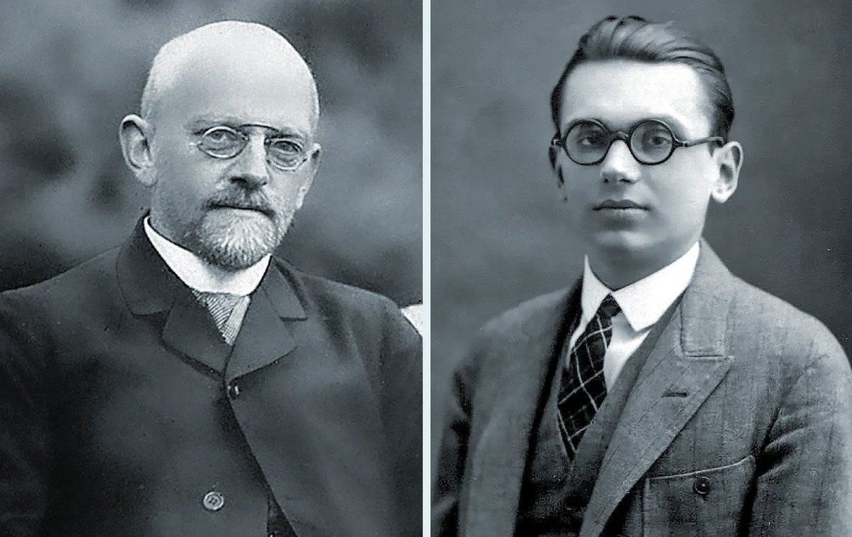 In the early 1920s, the mathematician David Hilbert (left) proposed a program to establish a “complete” foundation for mathematical truth. In 1930, Kurt Gödel (right) proved that this was an impossible task. Today, mathematicians are still exploring the boundary between what's