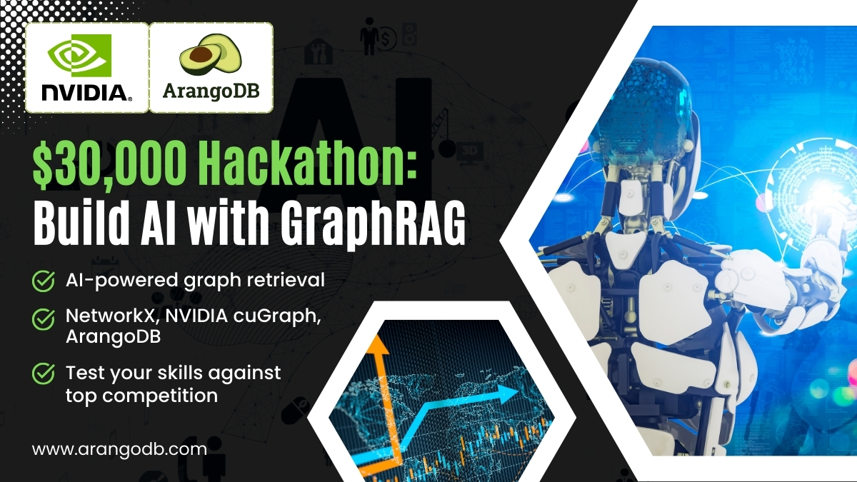 WhiteboardSell's tweet image. Hack the Future of GenAI with GraphRAG & NVIDIA cuGraph!
🏆 Challenge: Build an intelligent agent that queries & reasons over graph data with precision.
📅 Register now & be part of the GenAI transformation! okt.to/zNqHAb
#GraphRAG #Hackathon #ArangoDB #NVIDIA #GenAI