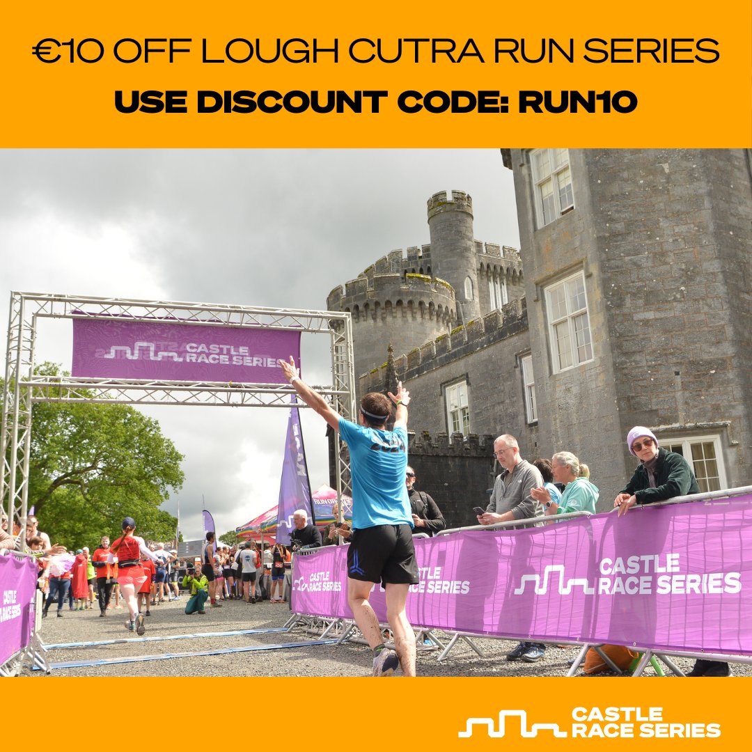 🏰 Race at the Castle &amp; Save! 🏃‍♀️

Get €10 OFF -  Run Series Events 

Cross the finish line in style &amp; experience the thrill of racing at our epic castle venue in Galway 🏅✨

🚀 10k | Half Marathon | Marathon 
⏰ Sunday 25th May 

Limited Offer Don’t Miss Out 
Register Today!