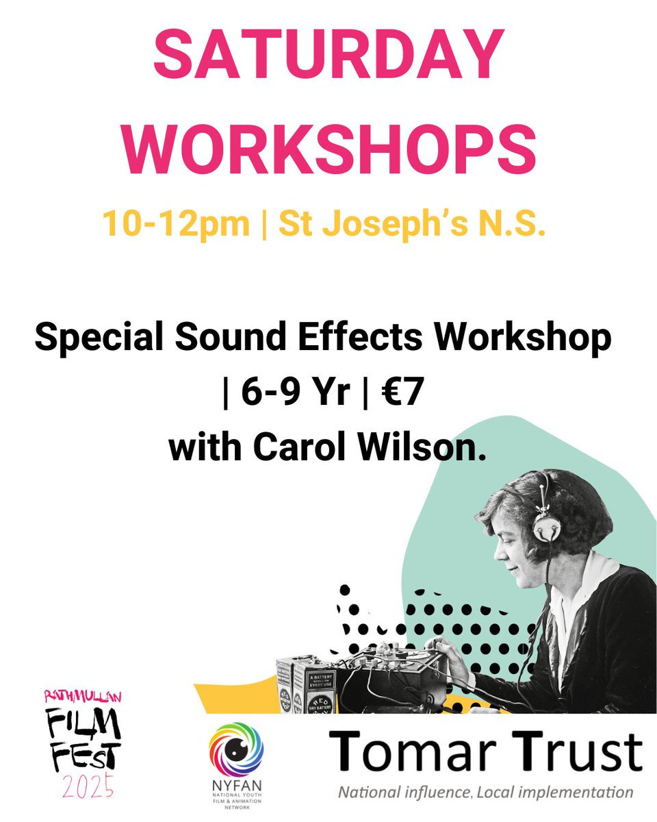 Have you signed up for our sound effects workshop?  Think footsteps, snow crunching or creaking doors.
Tickets are going fast for this one, book your space at Rathmullan.ie/filmfest
#RFF25 #RathmullanFilmFestival