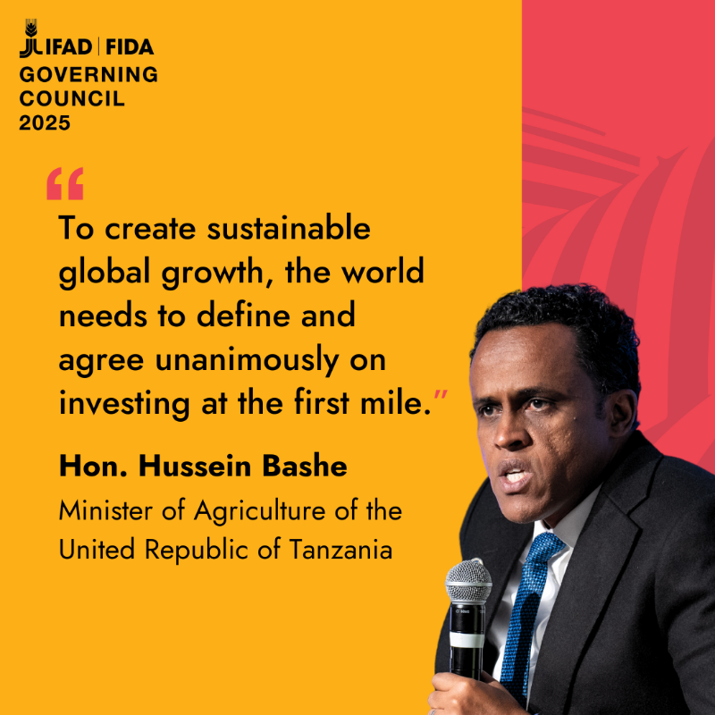 IFAD's tweet photo. 🌍 At #IFADGoverningCouncil, leaders unite for food security &amp; climate action!

From tackling inequalities in food systems to investing in rural areas, the call is clear: we need bold action, partnerships &amp; sustainable growth. 🌱💡