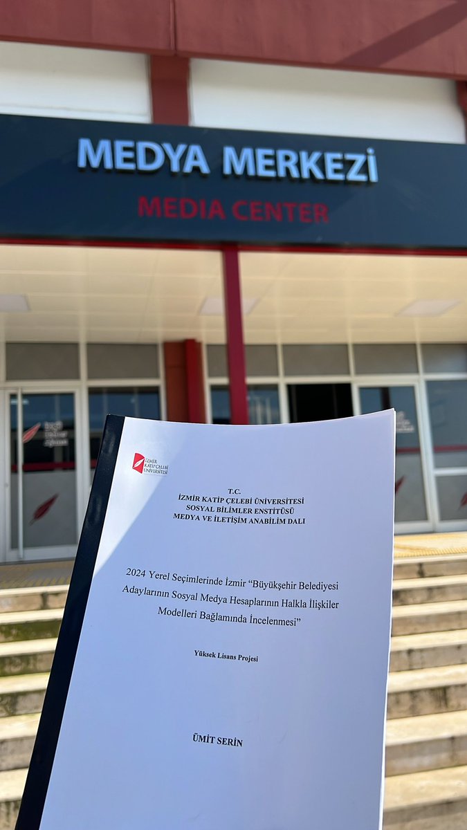 2023 yılında Katip Çelebi Üniversitesi’nde ( <a href="/izmkatipcelebi/">İzmir Kâtip Çelebi Üniversitesi</a> ) başladığım yüksek lisansı başarıyla bitirmiş bulunmaktayım. Başta danışman hocam Mehmet Emin Satır ( <a href="/saintmemet/">Mehmet</a> ) olmak üzere bütün bölüm hocalarıma teşekkür ederim.