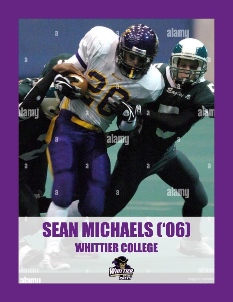 LHHS_FB's tweet image. Next Level Knights Spotlight: Sean Michaels 🏈 Sean had a phenomenal senior year in 2006, rushing for 1,491 yards and scoring 20 TDs! His performance earned him the opportunity to continue his career at Whittier College @whittiercollege @coach_corywhite #NextLevelKnights