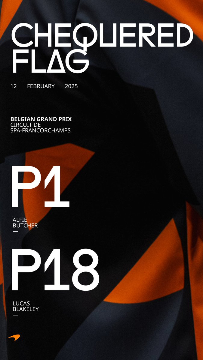 McLaren Shadow (@mclarenshadow) on Twitter photo Provisional Results from Round 6 🇧🇪
An immense drive from <a href="/AlfieButcherr/">Alfie Butcher</a> sees our first win of the season 🙌
Butcher 🇬🇧 P1
Blakeley 🏴 P18 Provisional Results from Round 6 🇧🇪
An immense drive from <a href="/AlfieButcherr/">Alfie Butcher</a> sees our first win of the season 🙌
Butcher 🇬🇧 P1
Blakeley 🏴 P18