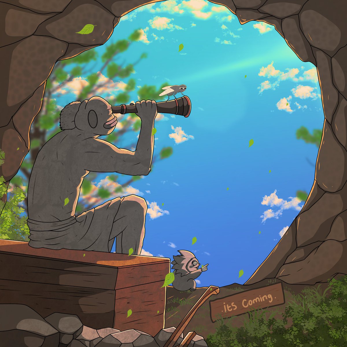 time passing, never discouraged 

peering into the distance, searching and waiting 

is it finally coming?