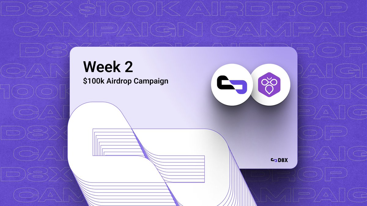 Week 2 of "D8X $100k Airdrop" Campaign is now live on <a href="/Intract_HQ/">@Intract_HQ is now @Bantr_fun</a>  ⚡ 

New tasks, bigger challenges and more XP. 
Here is the breakdown: 

▶ Follow us on Intract 
▶ Follow us on X
▶ Daily task to engage with our X account 
▶ (Optional) Hold "Mad Bear" NFT from <a href="/Madhoneyfi/">Madhoney.fi</a>