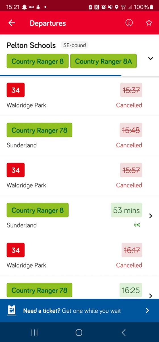 biscuit_benny's tweet photo. @gonortheast Is this a joke, why are these buses being continually cancelled? https://t.co/DDdsLJwHoG