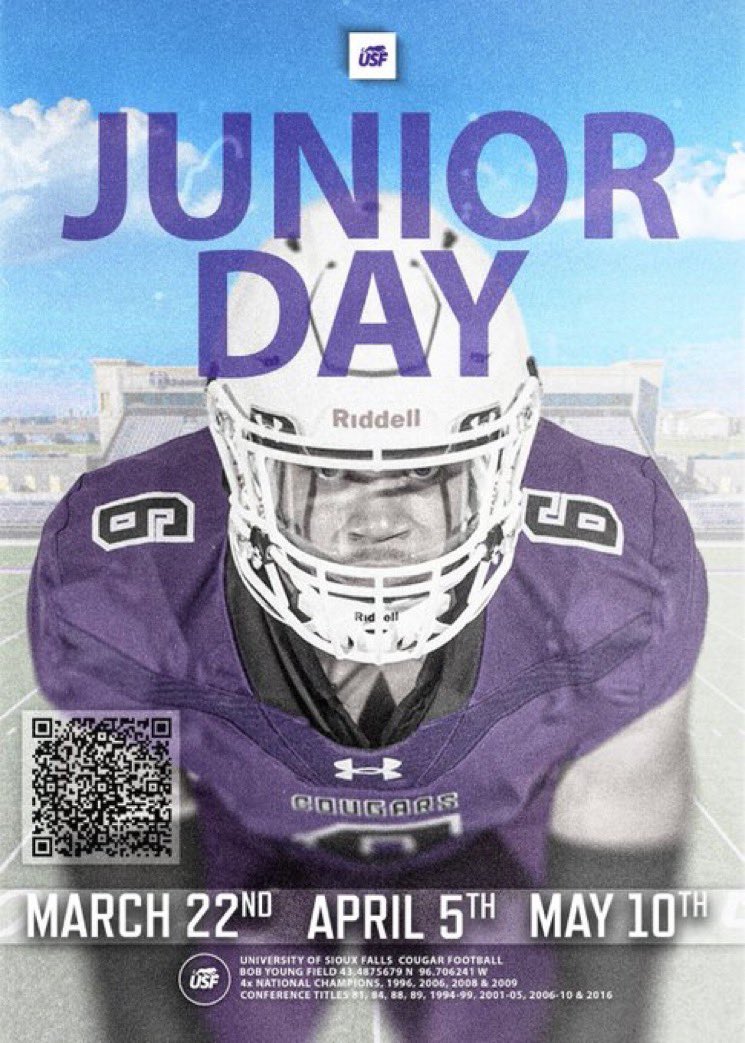 TraeOdagwe's tweet photo. Thank you @Coach_RSpringer for the junior day invite can’t wait to get down! @USFCougarsFB @Osseo_Football https://t.co/7wFRFVE8bT