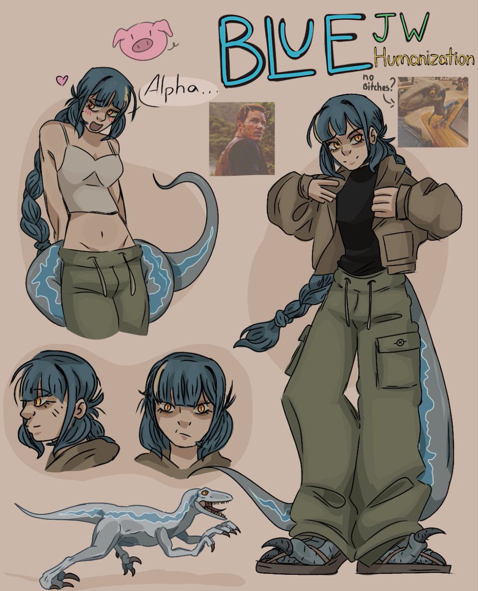 ZoiZelenka's tweet photo. Velociraptor blue humanization💙🦖
Do you want more?

#JurassicWorld #JurassicPark #velociraptorblue #blueJW #humanization #dinosaurs #myart https://t.co/aBtyHlWMjN