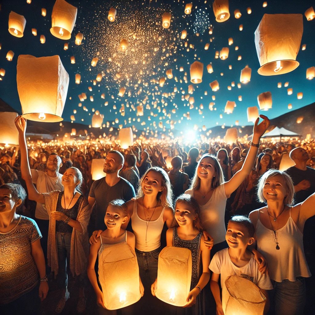 Goro85526746515's tweet image. @teknikmecha22 
@celenawebb29501 
@boucffe 

Glowing like tiny stars, dancing in the night—each lantern a spark of hope, joy, and endless possibilities! 🏮✨ #LightUpTheSky #FestivalOfLanterns
