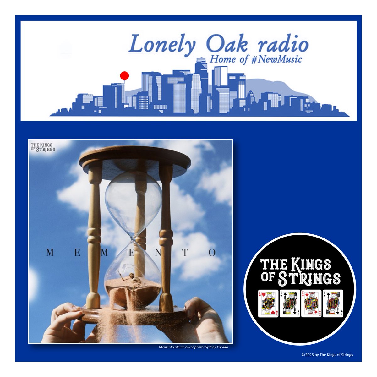 2 SONGS from 2 ALBUMS! <a href="/LonelyOakRadio/">Lonely Oak radio</a>
spinning "Remember" from "MEMENTO" and "We were Young" off our self-titled debut album. Tue, Feb 12 @ 3:22 AM &amp; PM EST &amp; 9:10 AM &amp; PM EST. 
Lonelyoakradio.com #LonelyOakradio #OpenVault Memento photo credit: Sydney Porada
<a href="/sydney_porada/">SYDPO</a>