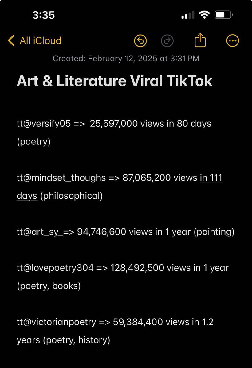 I have hundreds of unposted viral TikTok formats saved on my notes

I don’t always share them when they’re not by consumer apps, but these I just had to

5 viral faceless single-format accounts that you can copy-paste for your niche 🧵