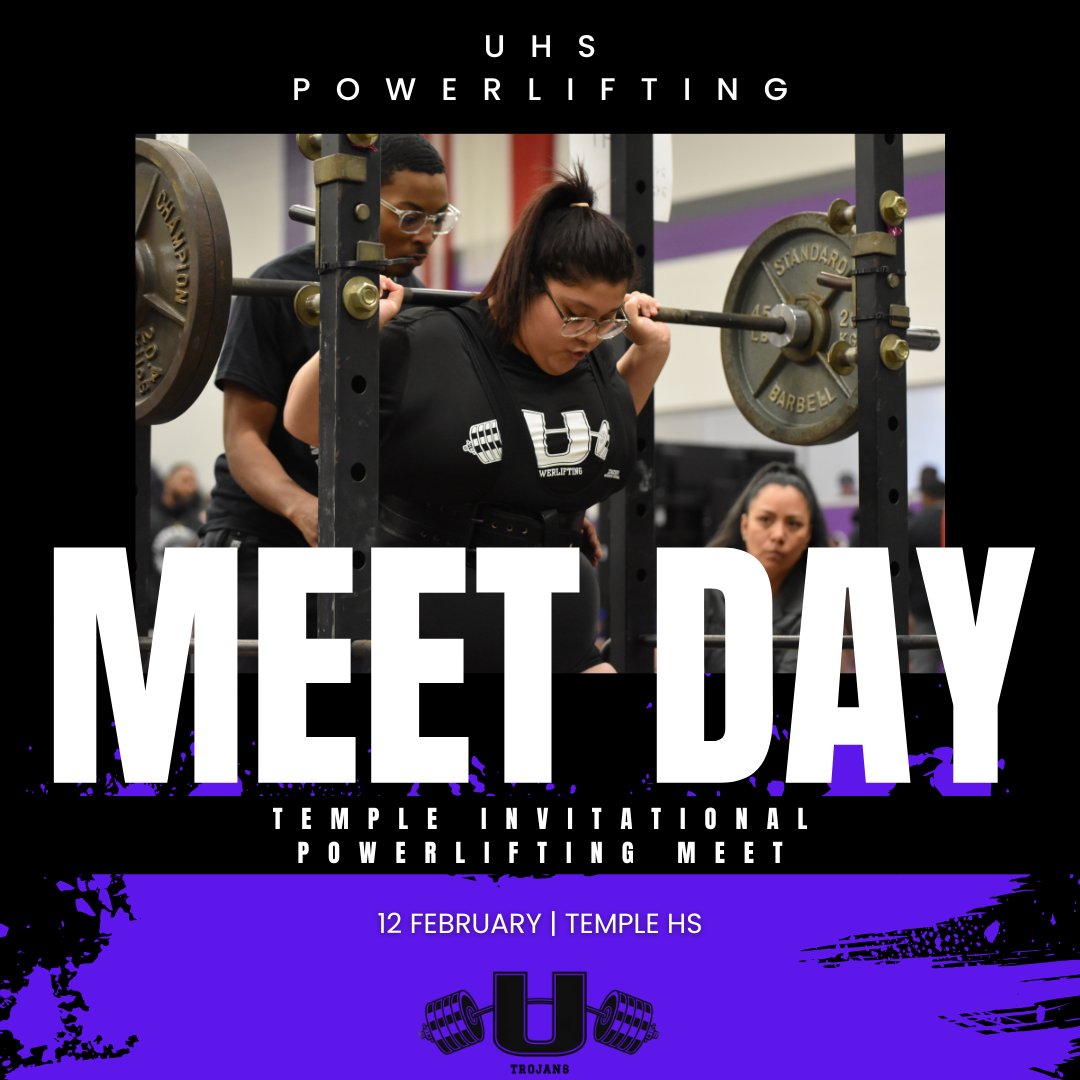 It's MEET DAY!!! #ItsAllAboutTheU #TrojanPowerlifting #THSPA #THSWPA