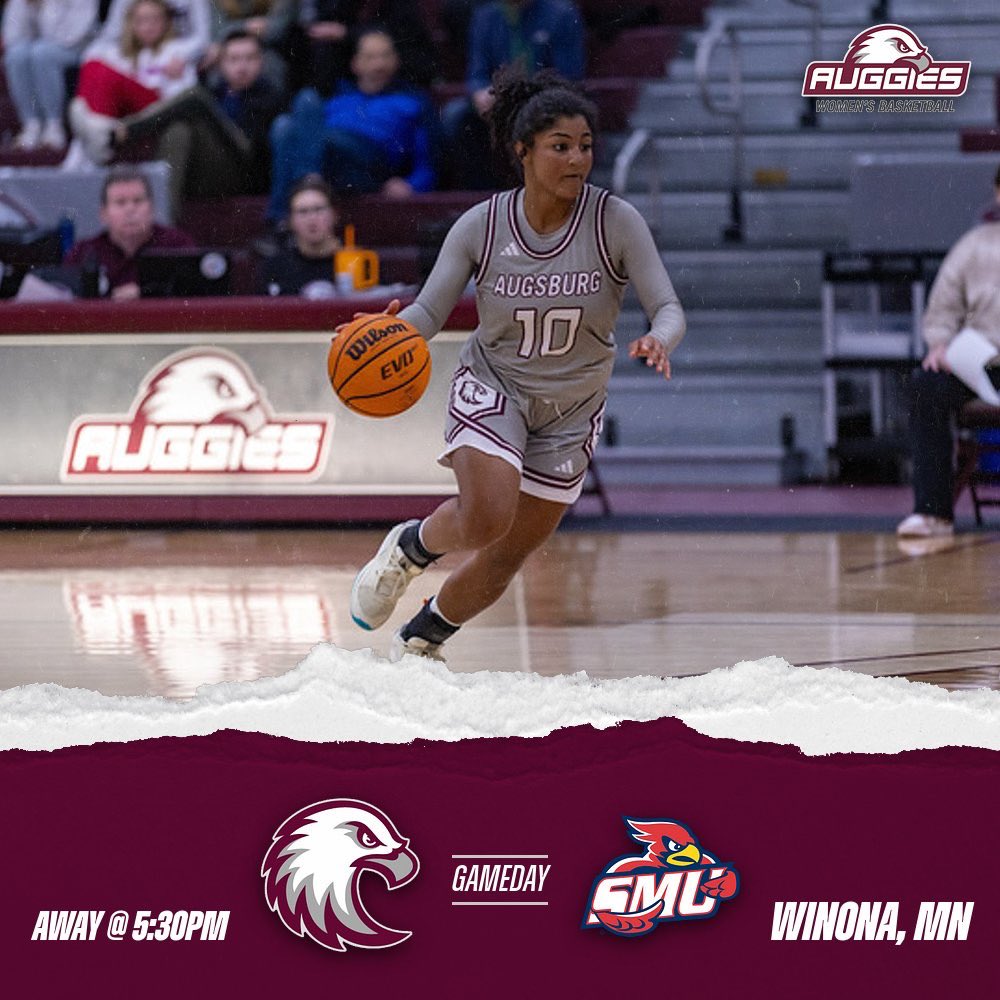 AUGGIE GAME DAY! Auggies go on the road to Winona to take on St. Mary’s at 5:30pm!

📍St. Mary’s - Winona, MN
⏰ 5:30pm
📺 miacsportsnetwork.com/saintmarys/?B=…

#auggiepride 🦅