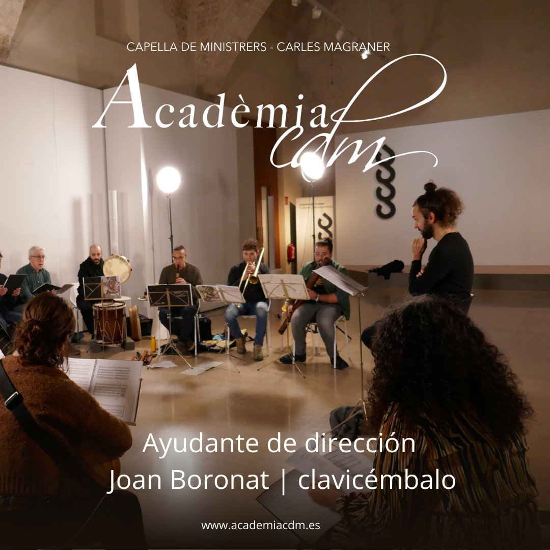 🎶 Bienvenido, Joan Boronat, a la Academia CdM!  Músico y pedagogo especializado en música antigua, formado en ESMuC y Schola Cantorum Basiliensis. Ha trabajado con conjuntos de renombre y ahora comparte su pasión con nosotros. ¡Un lujo tenerte! 👏 #AcademiaCdM #MúsicaAntigua