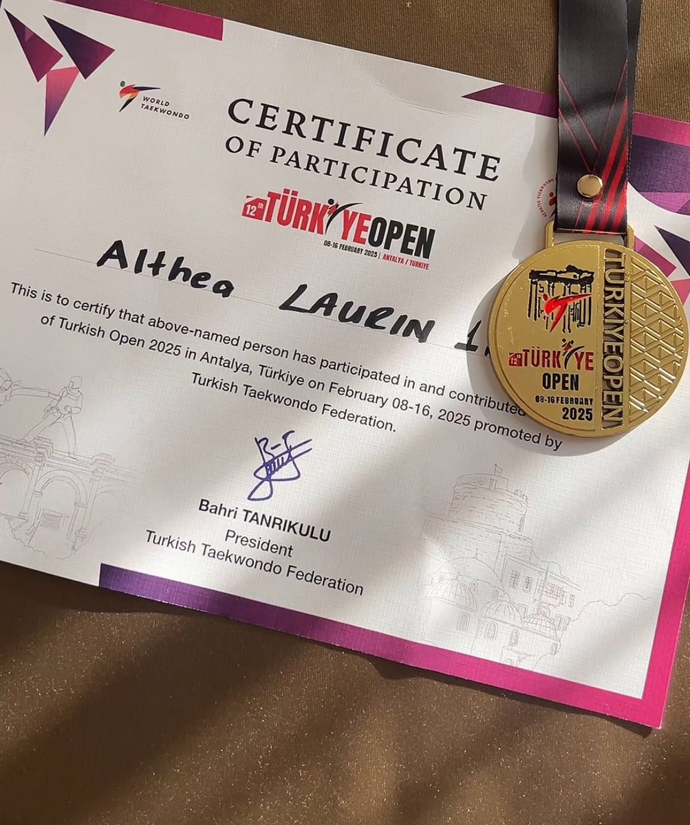 AltheaLaurin's tweet photo. 🥇Médaillée d’or au Turkish Open 2025🥇  

Première compétition de la saison post- Jeux réussie 🥇🏆✅

#turkishopen #equipedefrance https://t.co/djcCtEC2Dc